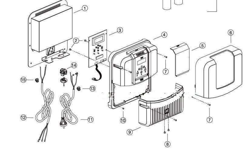 TRI Zodiac Control PCB #3 in the drawing Genuine WO82993