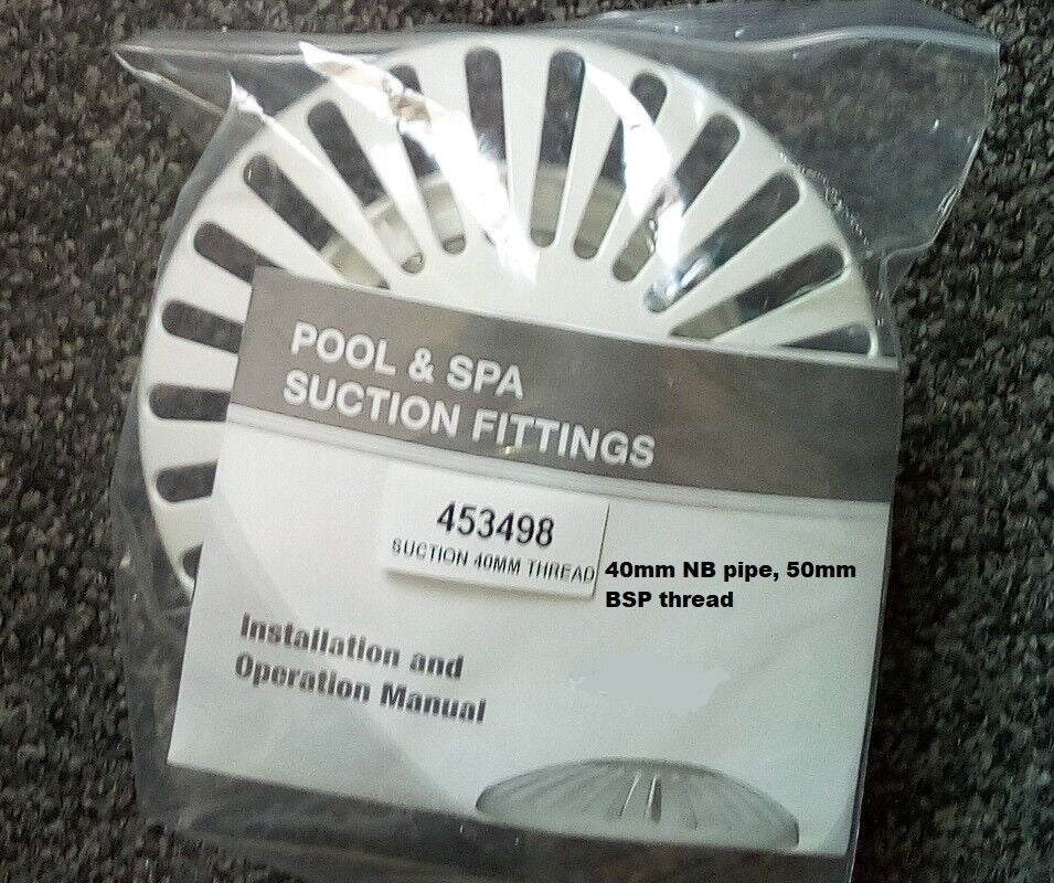 Safety SPA Suction 40mm pipe