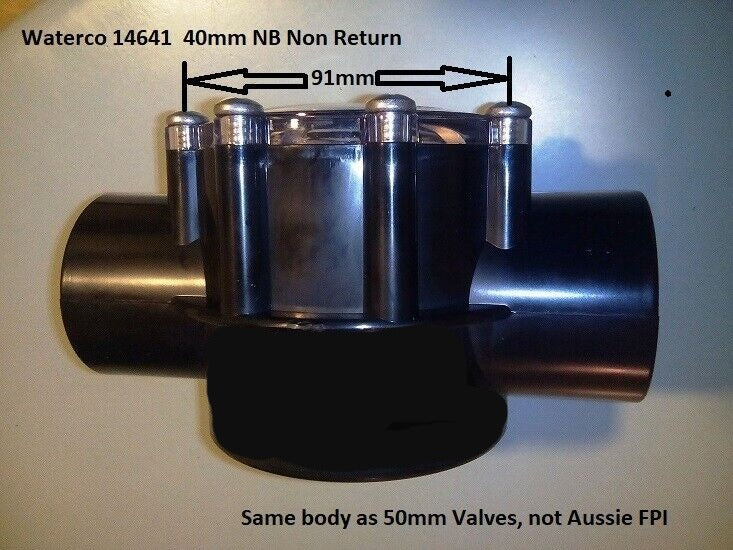 Flow Check Valve 40mm Waterco free post