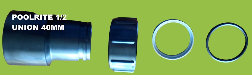 Poolrite 1/2 Unions old style 50mm with split ring +'O' ring