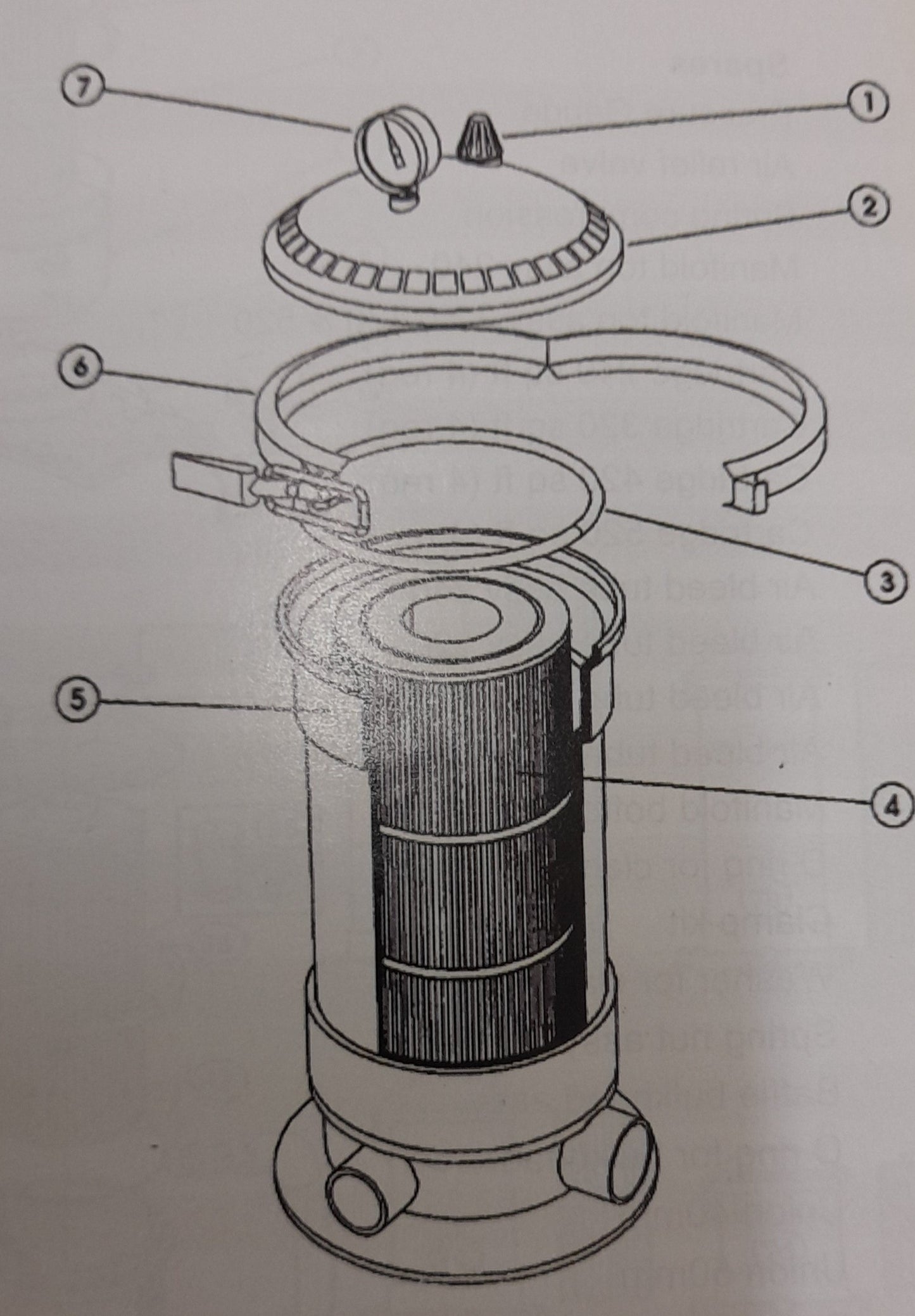 Onga Pantera Mark II  Cartridge Filter Lid