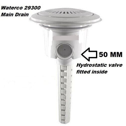 Hydrostatic Valve MK2 Main Drain Waterco 293000