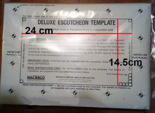 Escutcheon kit S75 Skimmer box  Waterco  Supa  FulFlo